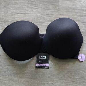 Maidenform Black Strapless Molded Push-Up Bra